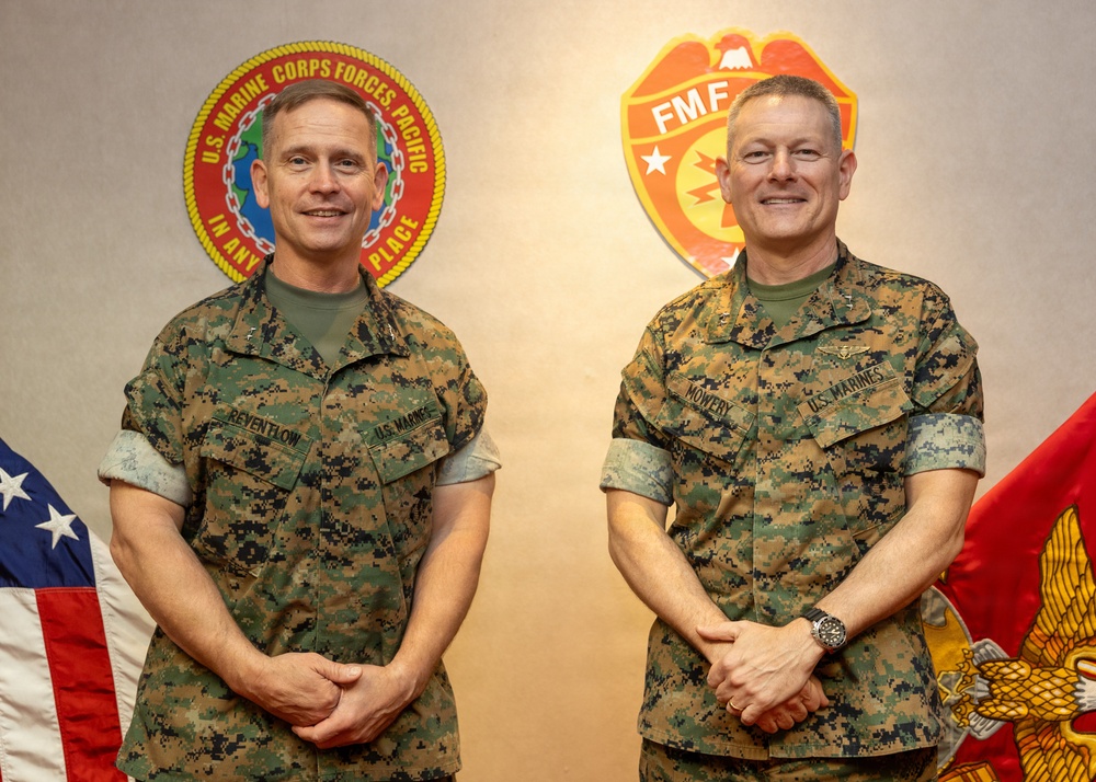 Key Leader Engagement with MARFORPAC deputy commander meets with Marine Corps Logistics Command commanding general