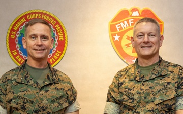 Key Leader Engagement with MARFORPAC deputy commander meets with Marine Corps Logistics Command commanding general