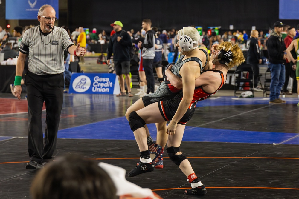 U.S. Marines Attend WIAA Mat Classic XXXVII Wrestling Championship