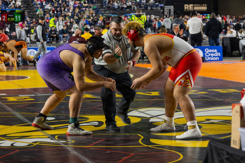 U.S. Marines Attend WIAA Mat Classic XXXVII Wrestling Championship