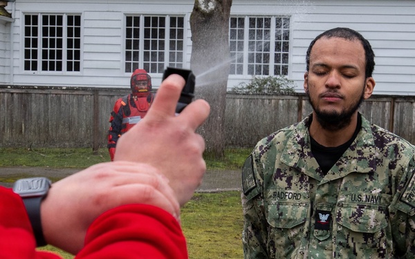 USS Ronald Reagan Sailors Conduct Security Reaction Force Training
