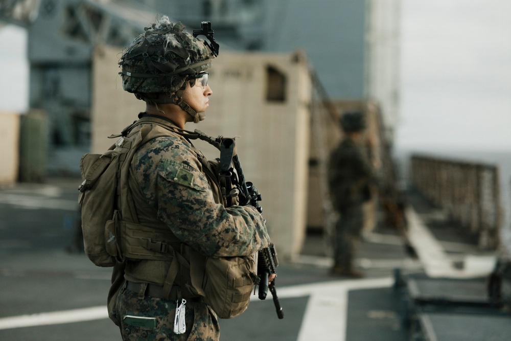 Task Force Ashland Marines Provides Security Through Surigao Strait