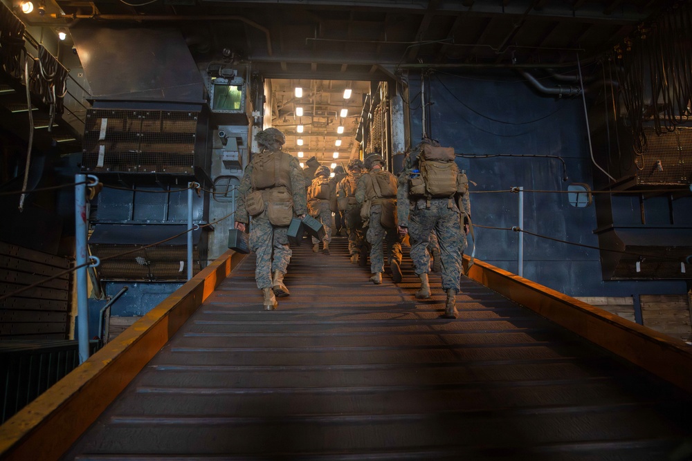 Task Force Ashland Marines Provide Security Through Surigao Strait Transit