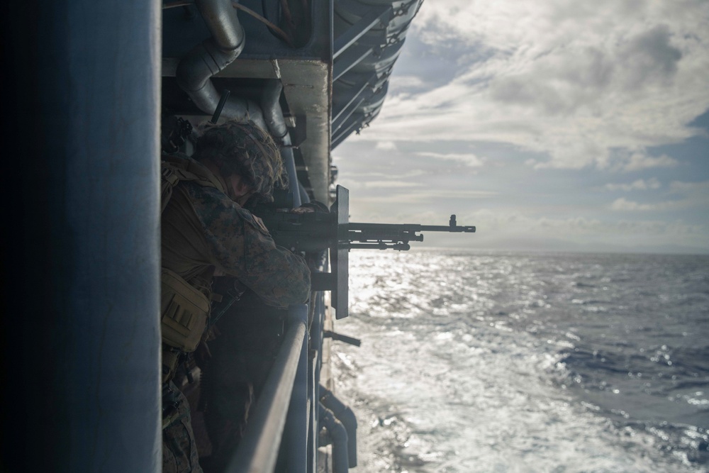 Task Force Ashland Marines Provide Security Through Surigao Strait Transit