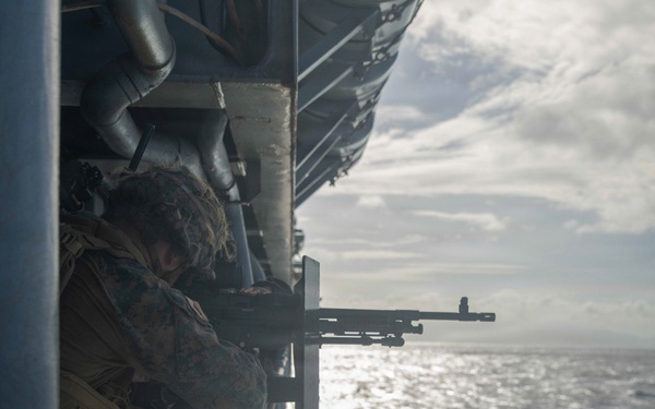 Task Force Ashland Marines Provide Security Through Surigao Strait Transit
