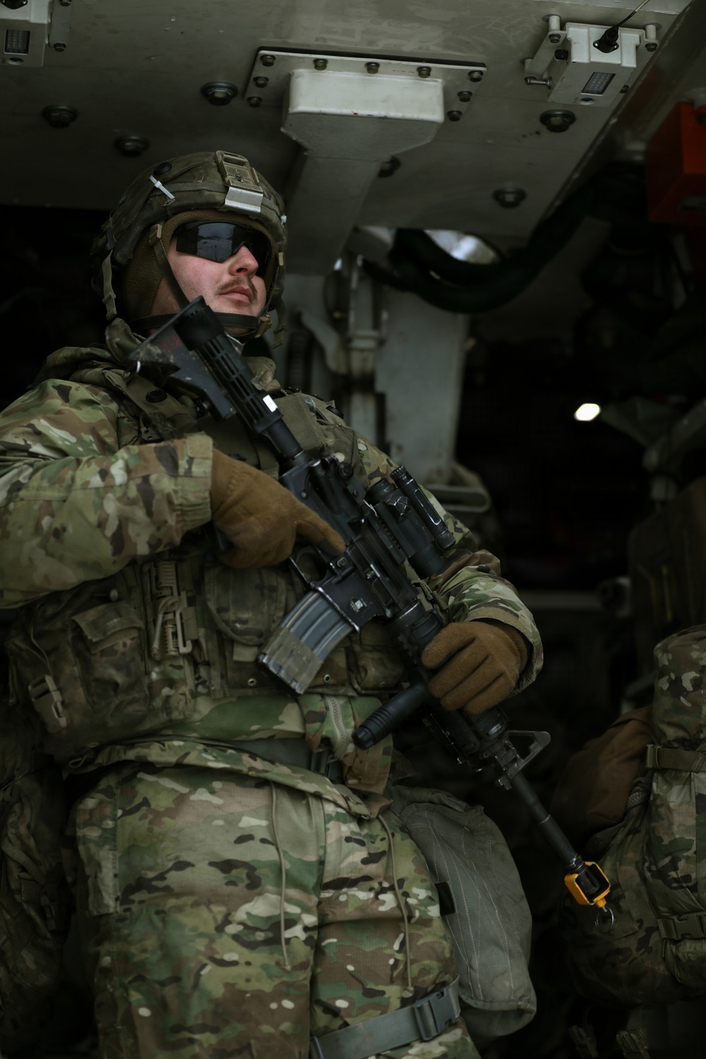 U.S. Army Soldier Maintains Security Posture During Combined Resolve 26-05 in Hohenfels, Germany