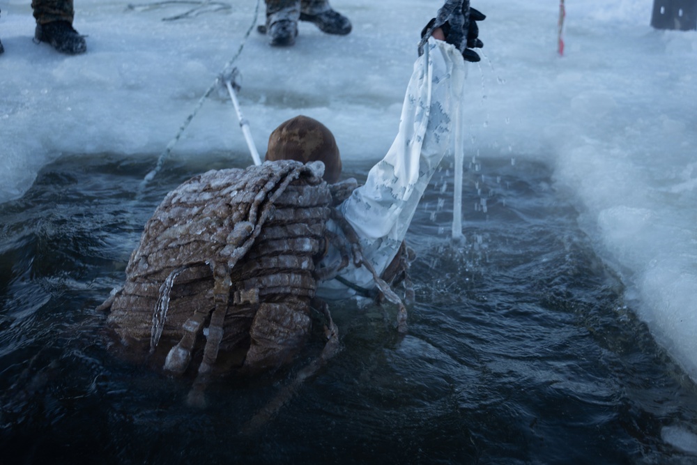 CORE26 | U.S. Marines Participate in Polar Plunge during Cold Weather Survival Training