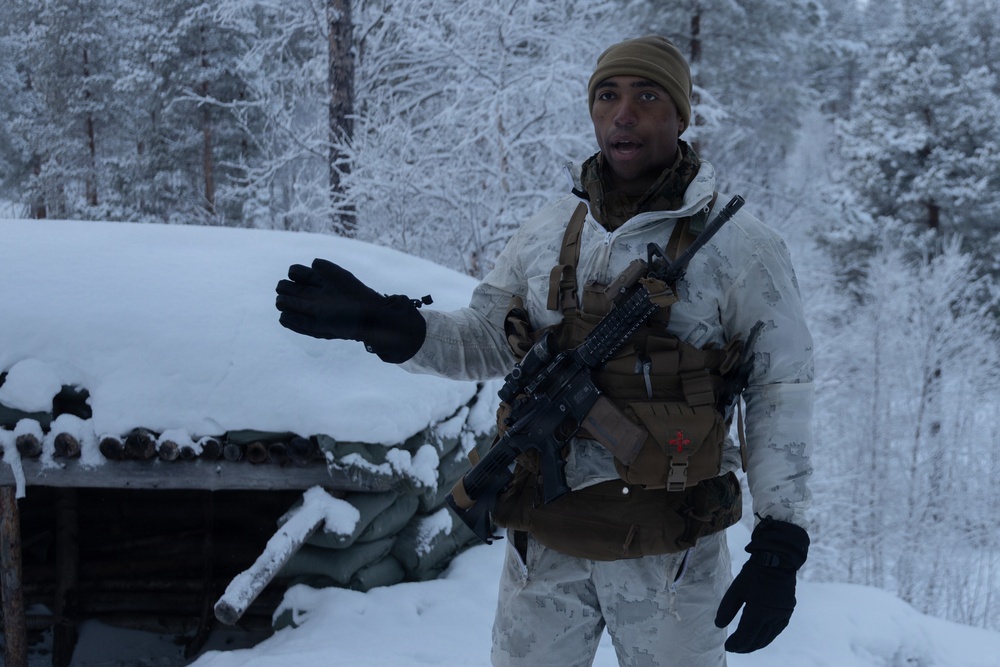 CORE26 | U.S. Marines Build Fire during Cold Weather Training