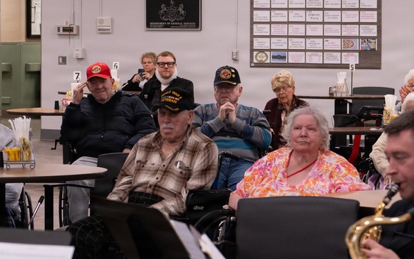 Navy Band visits Soldiers and Sailors Home