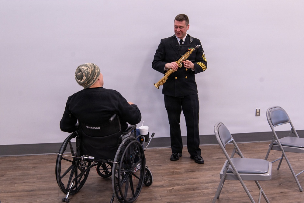 Navy Band visits Soldiers and Sailors Home