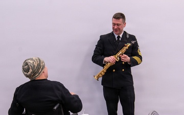 Navy Band visits Soldiers and Sailors Home
