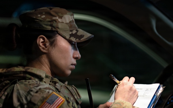 Military Police on the Job