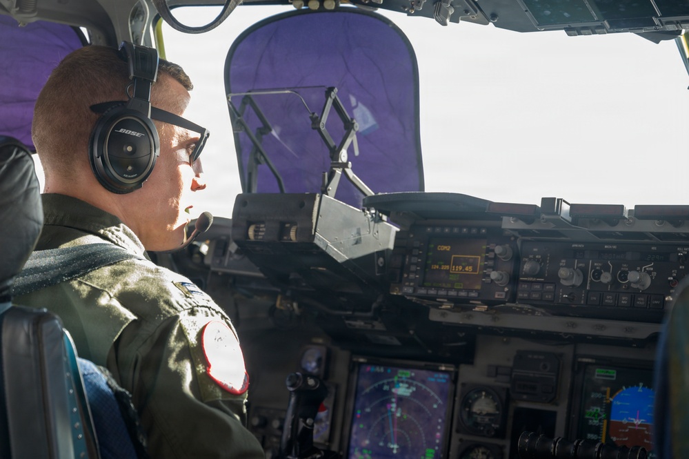 105th Airlift Wing pilot flies C-17 during Sentry South 26-2