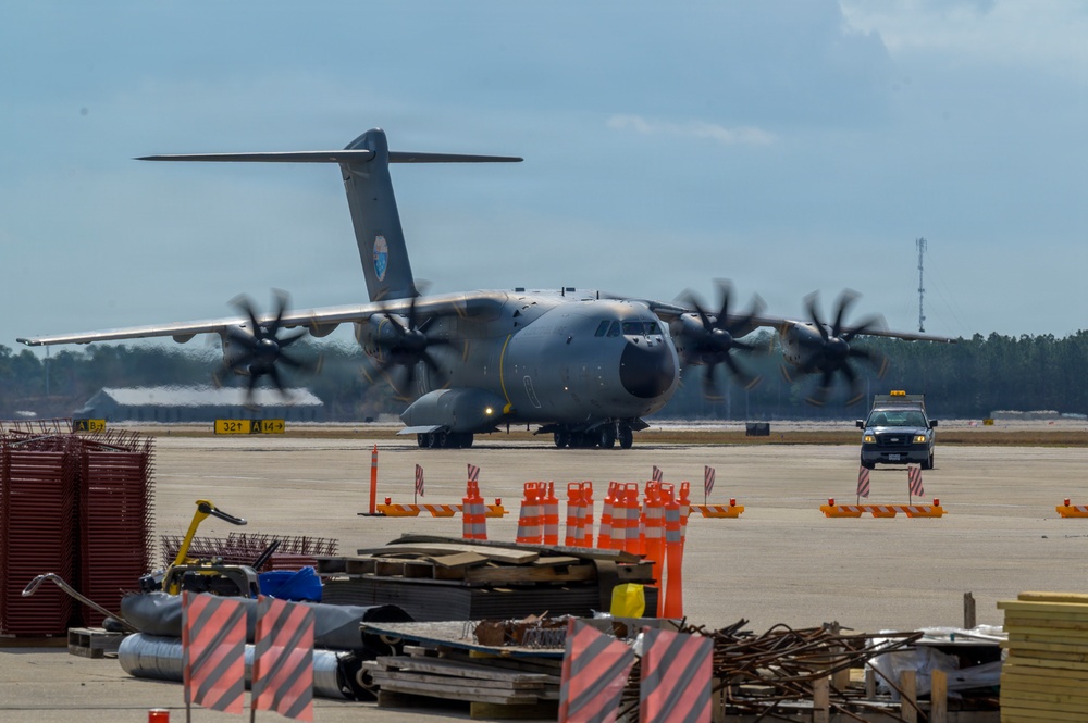 Spanish Air Force A400M taxis during Sentry South 26-2