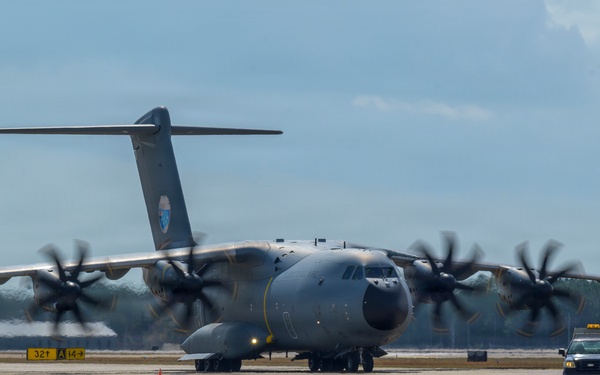 Spanish Air Force A400M taxis during Sentry South 26-2