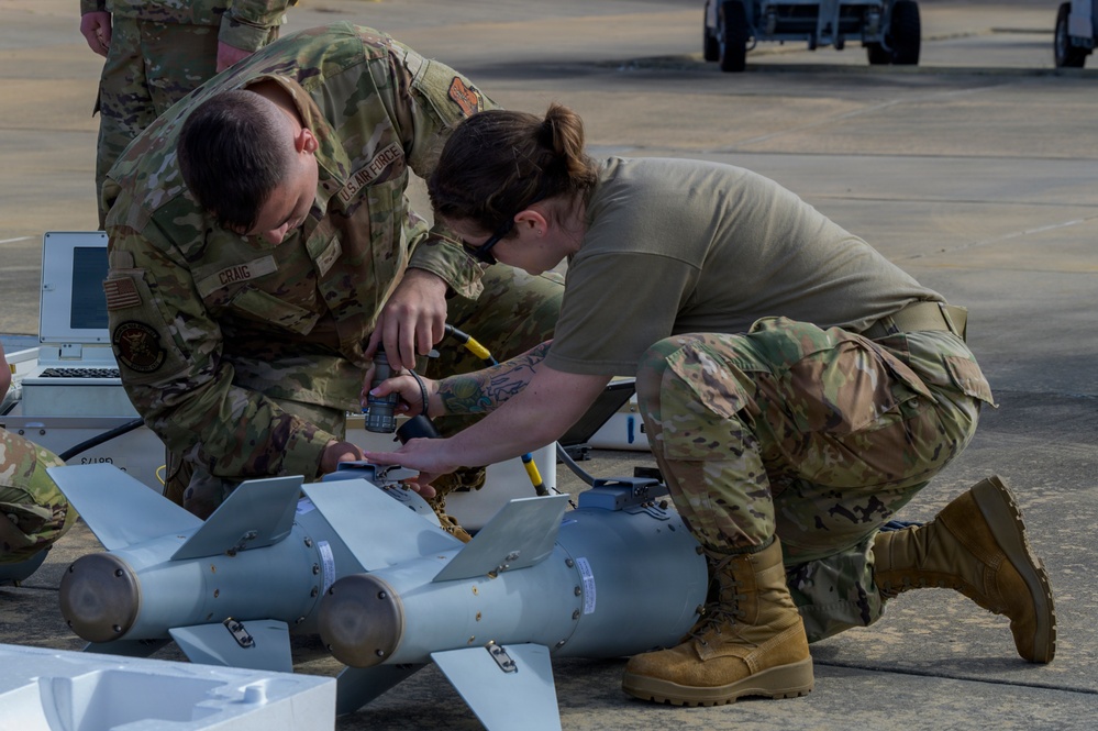 CRTC, 174th Attack Wing Airmen test GBU-38 components during Sentry South 26-2
