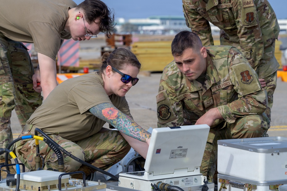 174th Attack Wing, CRTC Airmen test GBU-38 tail kits during Sentry South 26-2