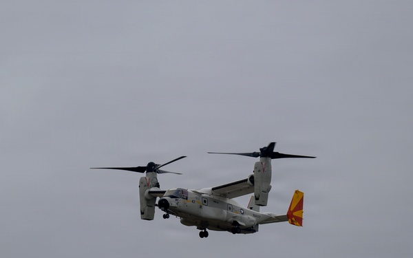 U.S. Navy V-22 Osprey lands during Sentry South 26-2