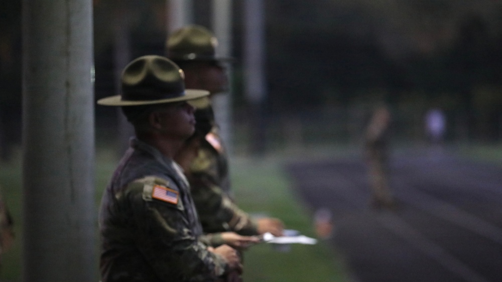 U.S. Army Reserve Drill Sergeants Administer Army Fitness Test to ROTC Cadets at Fort Buchanan