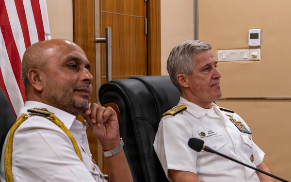 Adm. Steve Koehler, commander, U.S. Pacific Fleet, visits Sri Lanka Naval Headquarters during travel to Colombo, Sri Lanka