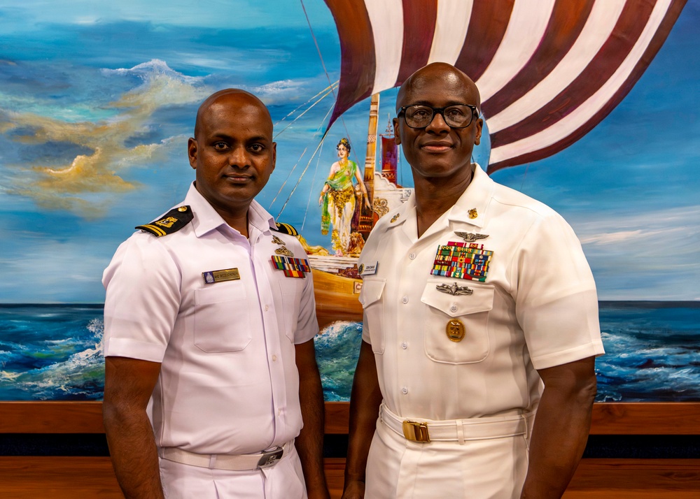 Adm. Steve Koehler, commander, U.S. Pacific Fleet, visits Sri Lanka Naval Headquarters during travel to Colombo, Sri Lanka