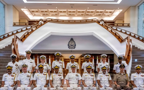 Adm. Steve Koehler, commander, U.S. Pacific Fleet, visits Sri Lanka Naval Headquarters during travel to Colombo, Sri Lanka
