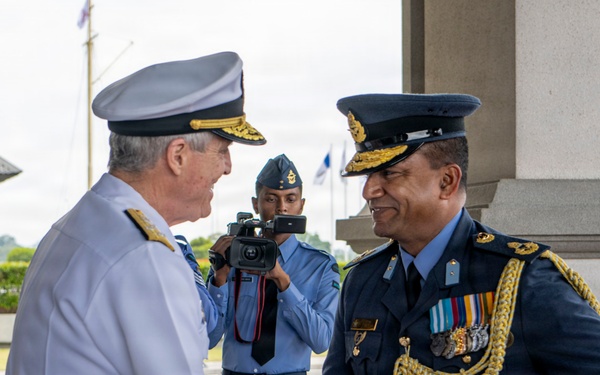 Adm. Steve Koehler, commander, U.S. Pacific Fleet, visits Sri Lanka Air Force Headquarters during travel to Colombo, Sri Lanka