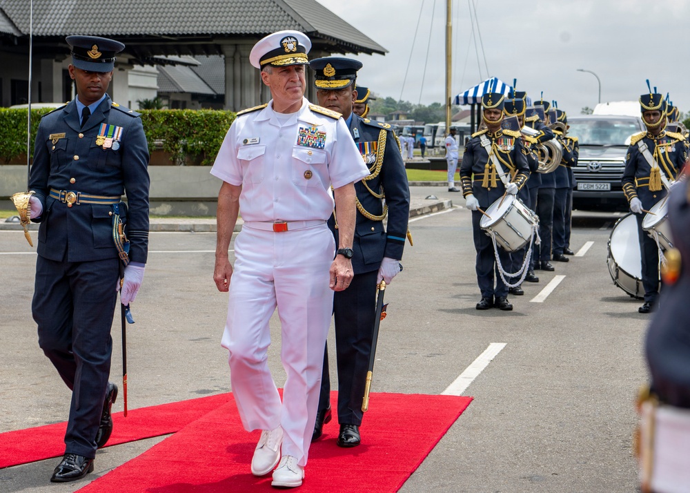 Adm. Steve Koehler, commander, U.S. Pacific Fleet, visits Sri Lanka Air Force Headquarters during travel to Colombo, Sri Lanka