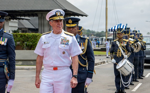 Adm. Steve Koehler, commander, U.S. Pacific Fleet, visits Sri Lanka Air Force Headquarters during travel to Colombo, Sri Lanka