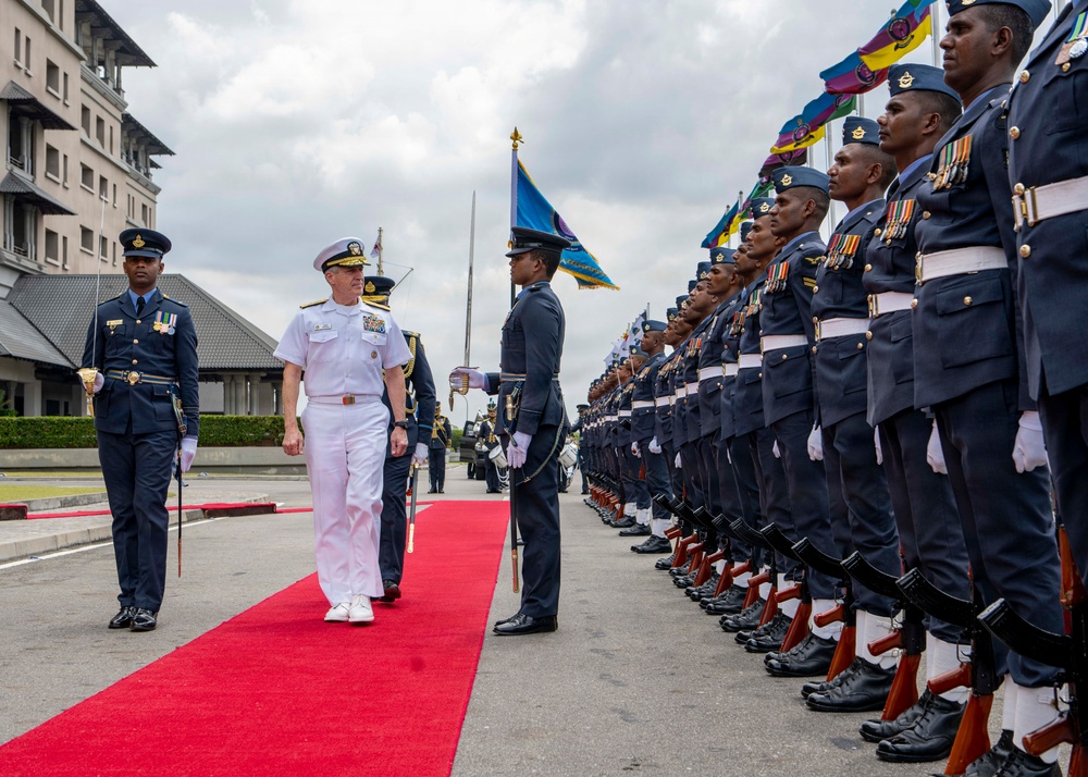Adm. Steve Koehler, commander, U.S. Pacific Fleet, visits Sri Lanka Air Force Headquarters during travel to Colombo, Sri Lanka