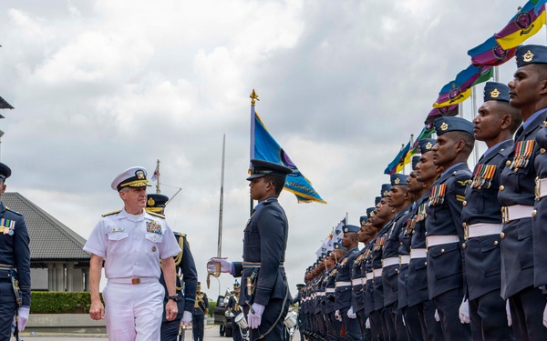 Adm. Steve Koehler, commander, U.S. Pacific Fleet, visits Sri Lanka Air Force Headquarters during travel to Colombo, Sri Lanka