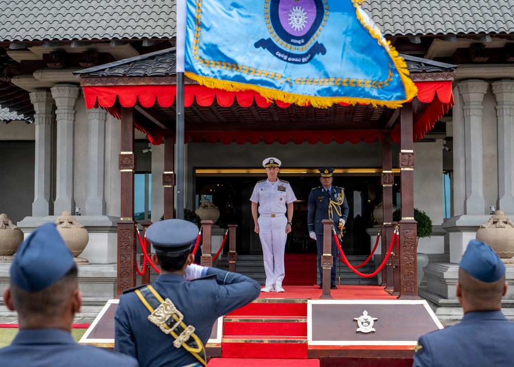 Adm. Steve Koehler, commander, U.S. Pacific Fleet, visits Sri Lanka Air Force Headquarters during travel to Colombo, Sri Lanka