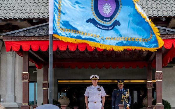 Adm. Steve Koehler, commander, U.S. Pacific Fleet, visits Sri Lanka Air Force Headquarters during travel to Colombo, Sri Lanka