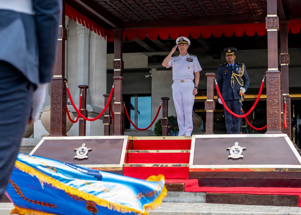 Adm. Steve Koehler, commander, U.S. Pacific Fleet, visits Sri Lanka Air Force Headquarters during travel to Colombo, Sri Lanka