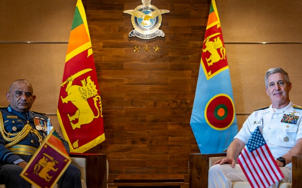 Adm. Steve Koehler, commander, U.S. Pacific Fleet, visits Sri Lanka Air Force Headquarters during travel to Colombo, Sri Lanka