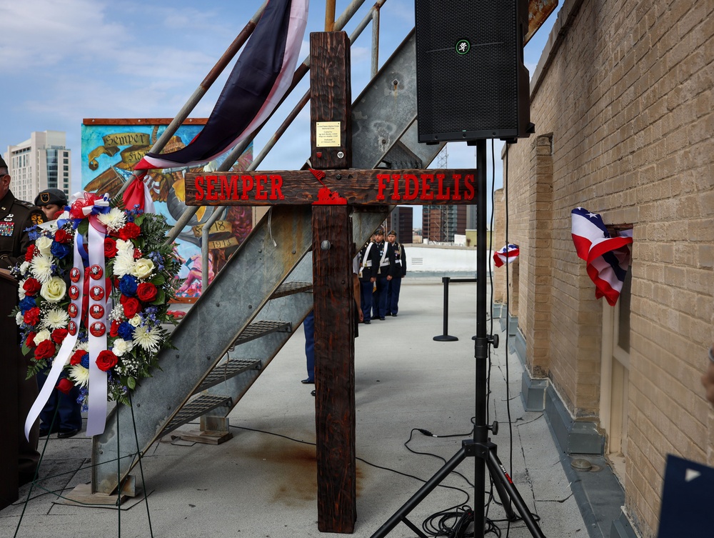 Plaque Induction Ceremony Commemorates World War II Service of the Weslaco 8