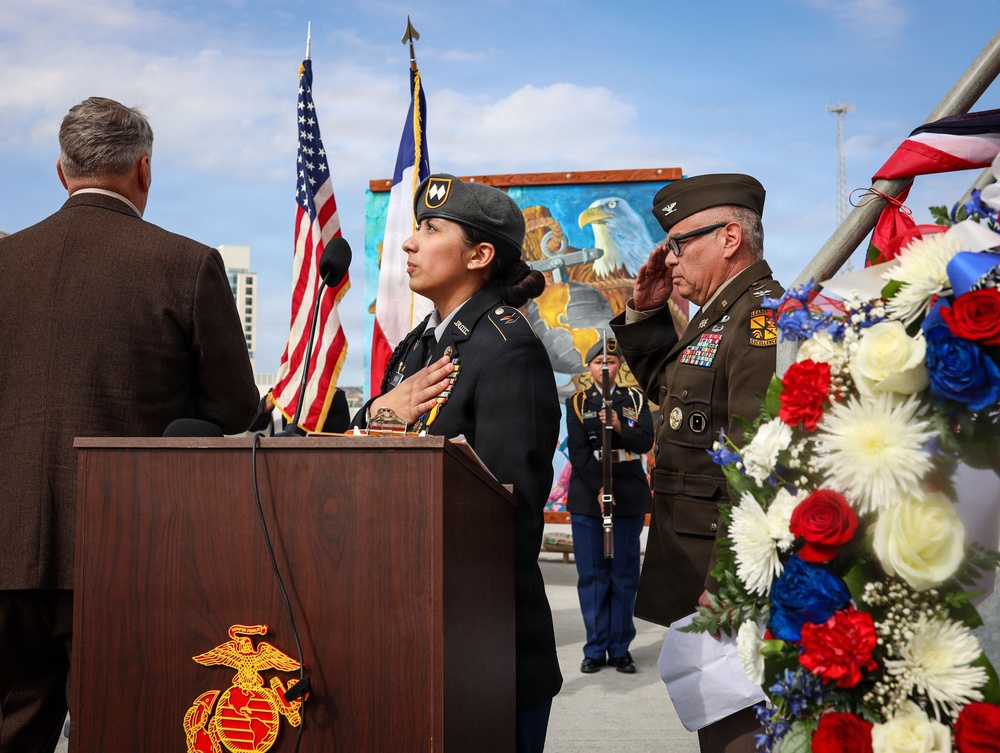 Plaque Induction Ceremony Commemorates World War II Service of the Weslaco 8