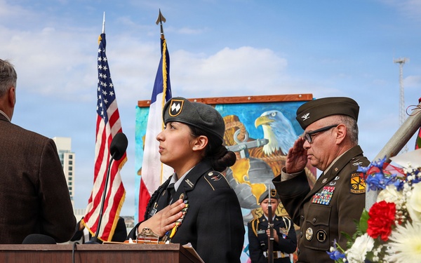 Plaque Induction Ceremony Commemorates World War II Service of the Weslaco 8