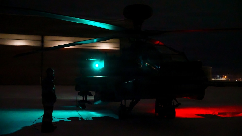 Arctic Angels Execute AH-64 Apache Deep Attack During JPMRC 26-02 Night Operations in Alaska’s Extreme Cold