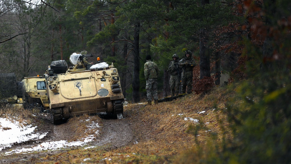 U.S. Army Soldiers Strategize Improvements for Security During Combined Resolve 26-05 at JMRC in Hohenfels, Germany
