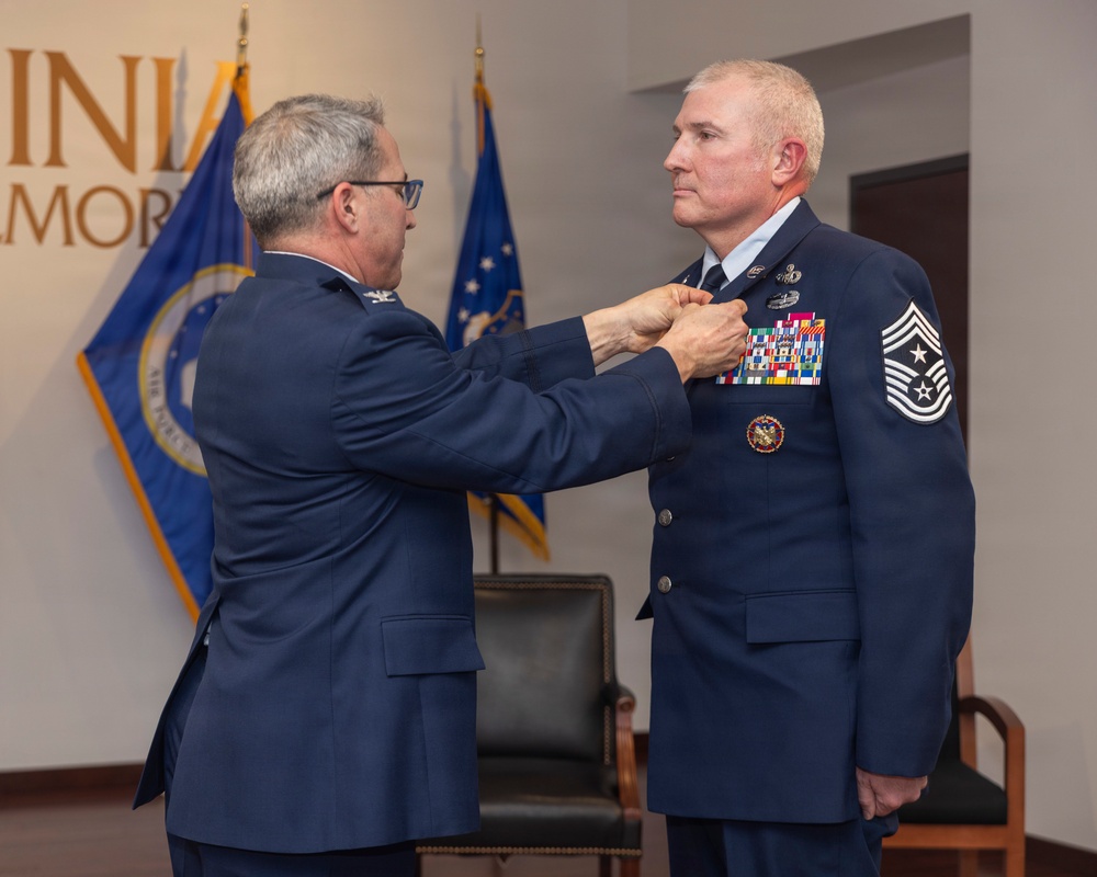 Chief Master Sgt. Stegherr retires from the VaANG