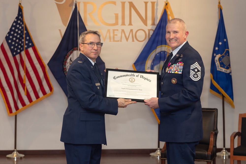 Chief Master Sgt. Stegherr retires from the VaANG
