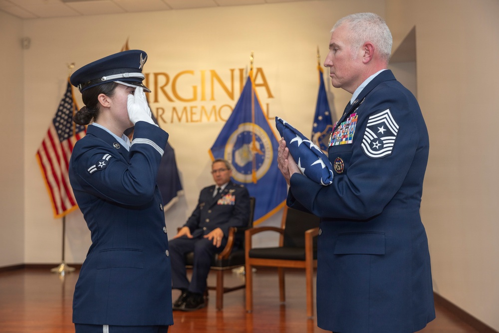Chief Master Sgt. Stegherr retires from the VaANG