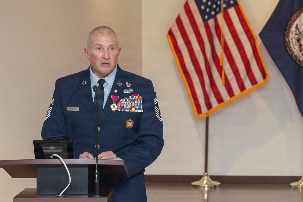 Chief Master Sgt. Stegherr retires from the VaANG