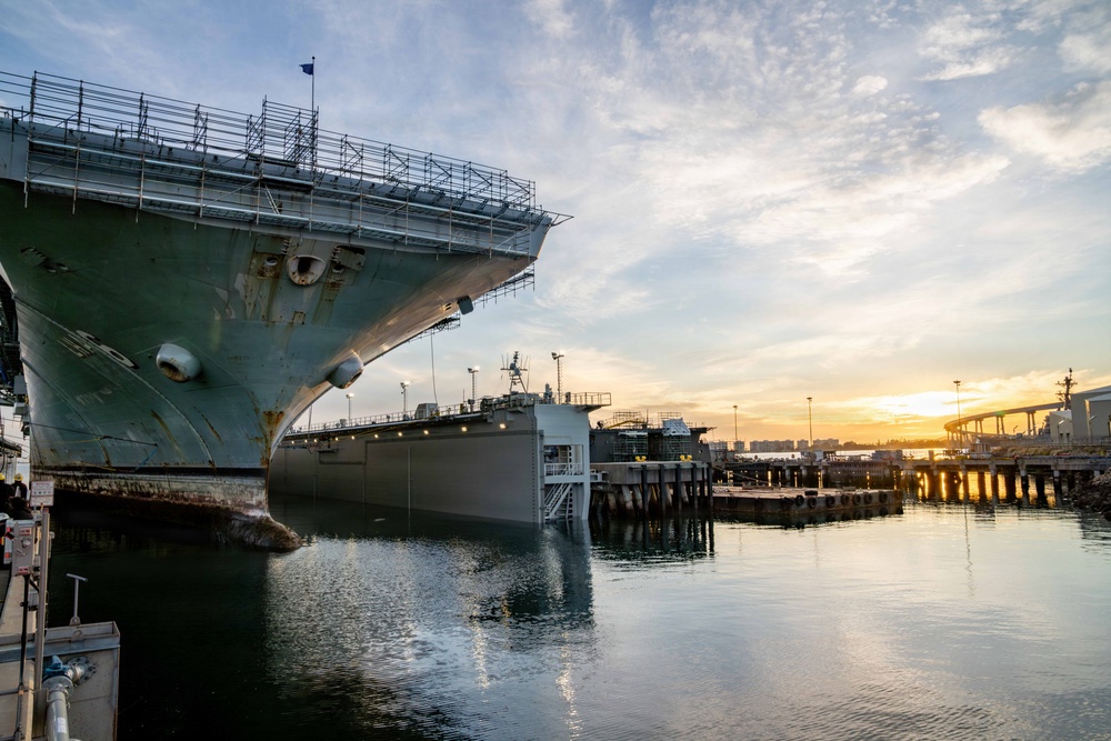 USS America (LHA 6) Transits to Dry Dock