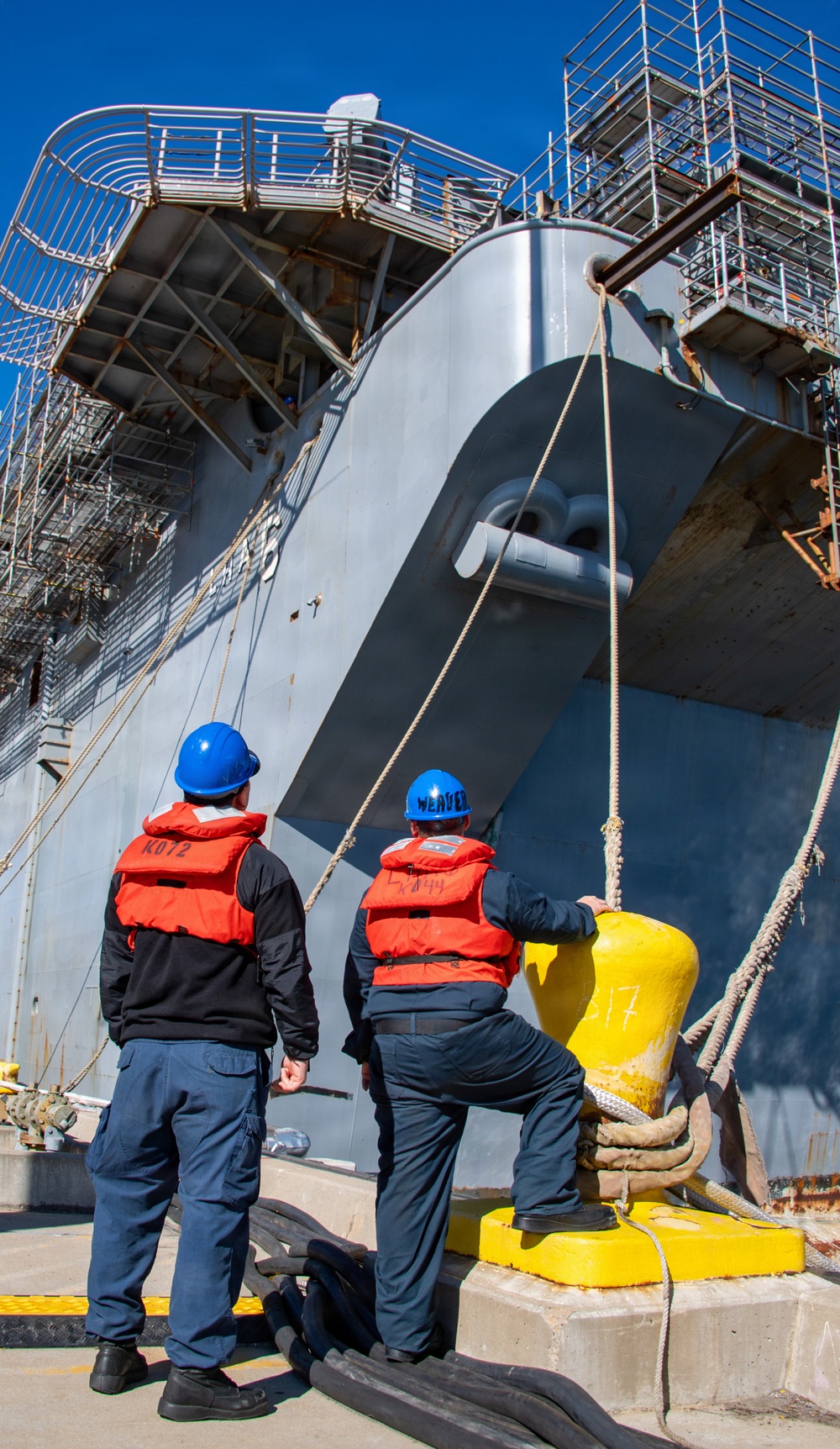 USS America (LHA 6) Transits to Dry Dock