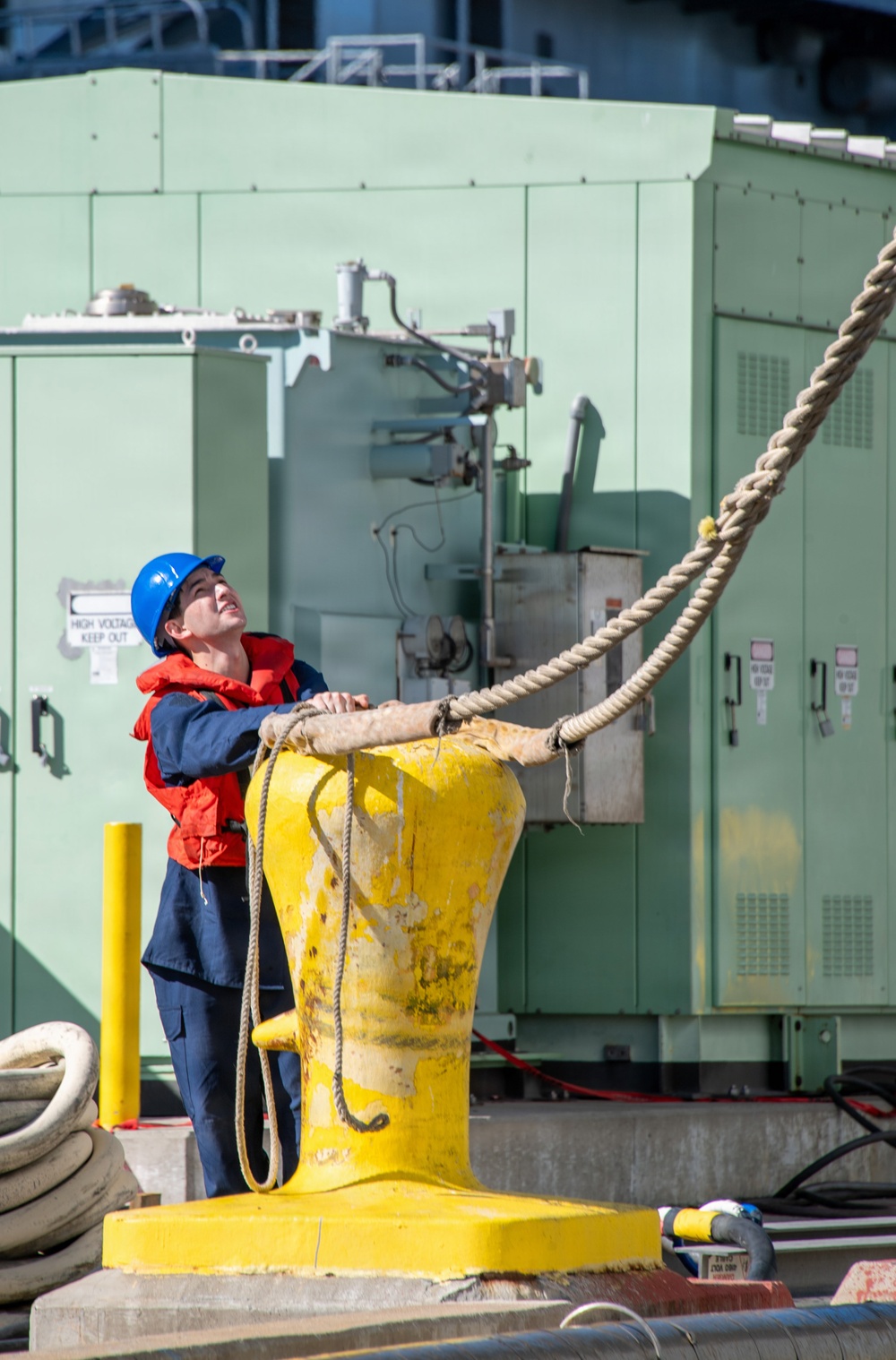 USS America (LHA 6) Transits to Dry Dock