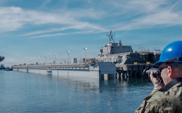 USS America (LHA 6) Transits to Dry Dock