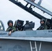 The Commandant, Gen. Eric M. Smith flies a F/A 18 at Marine Fighter Squadron 323