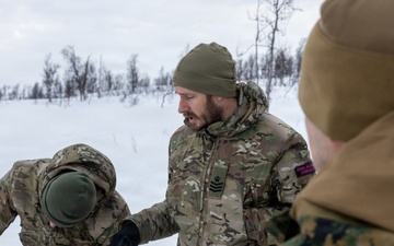 CORE 26 | Logistics Marines attend sUAS capabilities demonstration from U.K. Royal Marines during Arctic Exercise